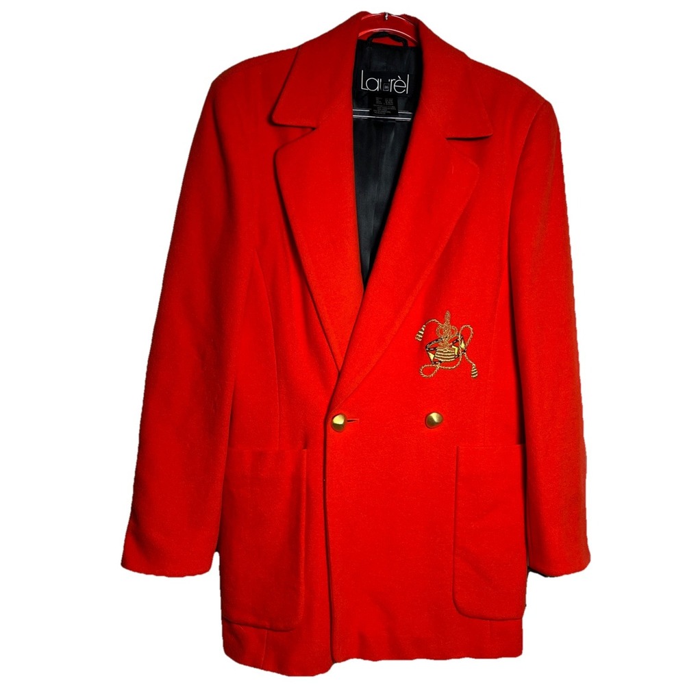 LAUREL by Escada‎ Women's Size 36/6 Orange Wool Angora Blazer